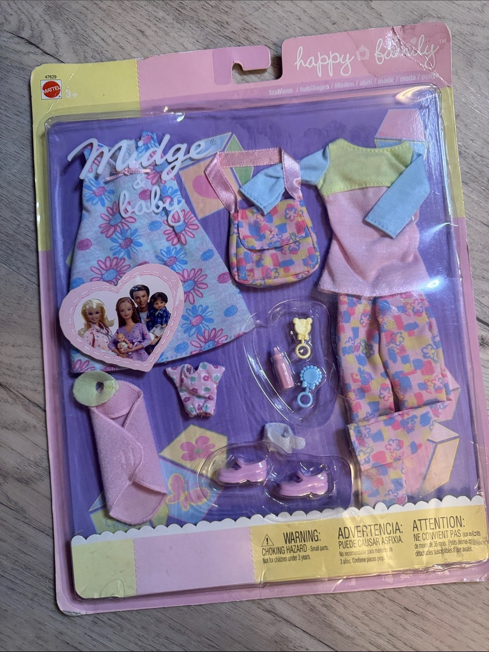Barbie Vintage 2002 Barbie Happy Family Mom Midge & Baby Outfit - Brand New